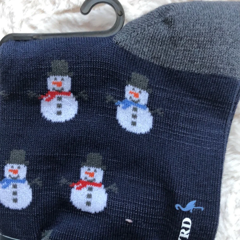 Tailorbyrd Men’s Snowman Holiday Dress Socks